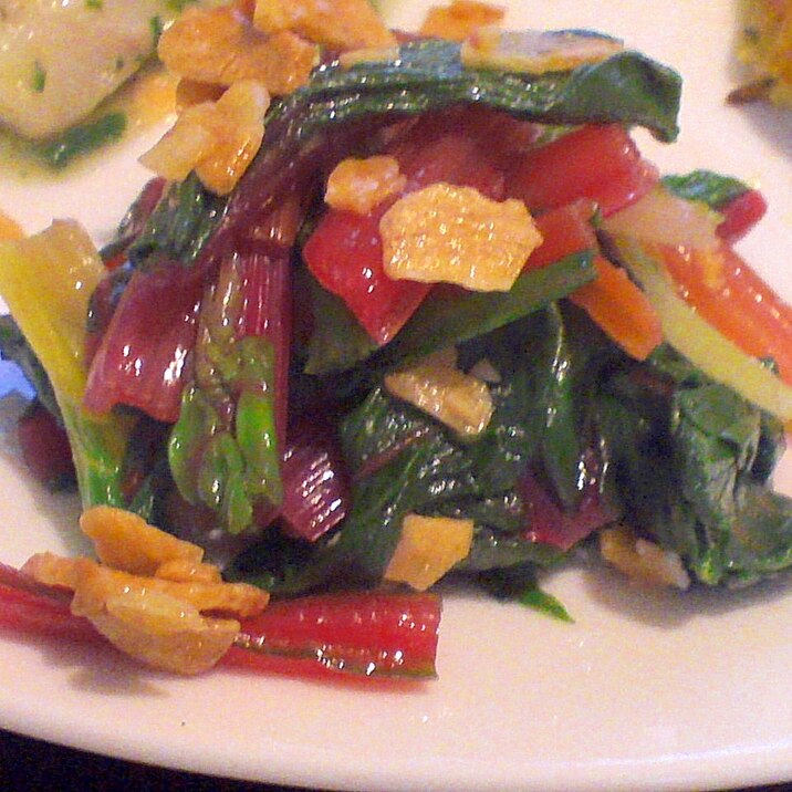 カラフルで楽しい スイスチャードの洋風おひたし レシピ 作り方 By Fukuwajutu 楽天レシピ